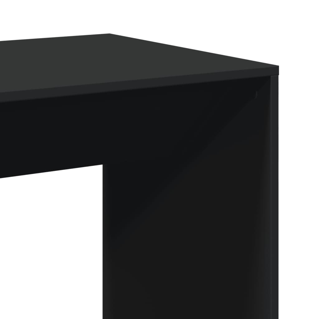 Bar Table Black 51x50x103.5 cm Engineered Wood