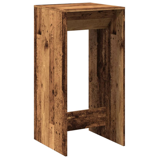 Bar Table Old Wood 51x50x103,5 cm Engineered Wood