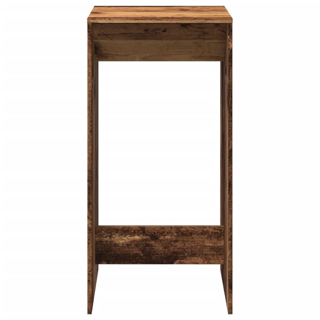 Bar Table Old Wood 51x50x103.5 cm Engineered Wood