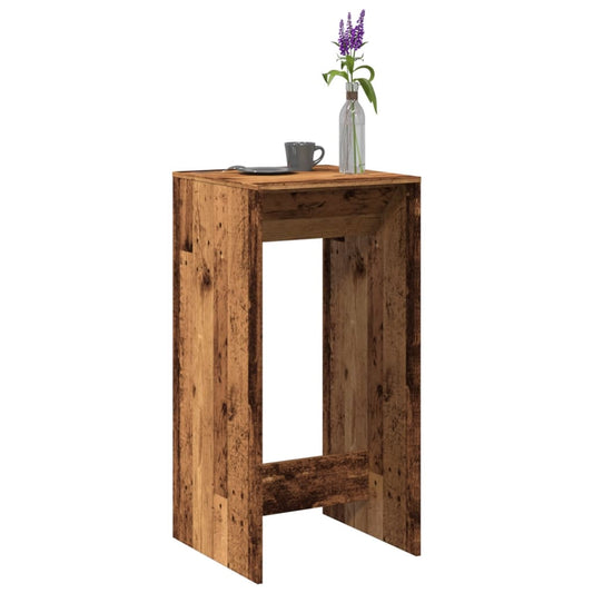 Bar Table Old Wood 51x50x103,5 cm Engineered Wood