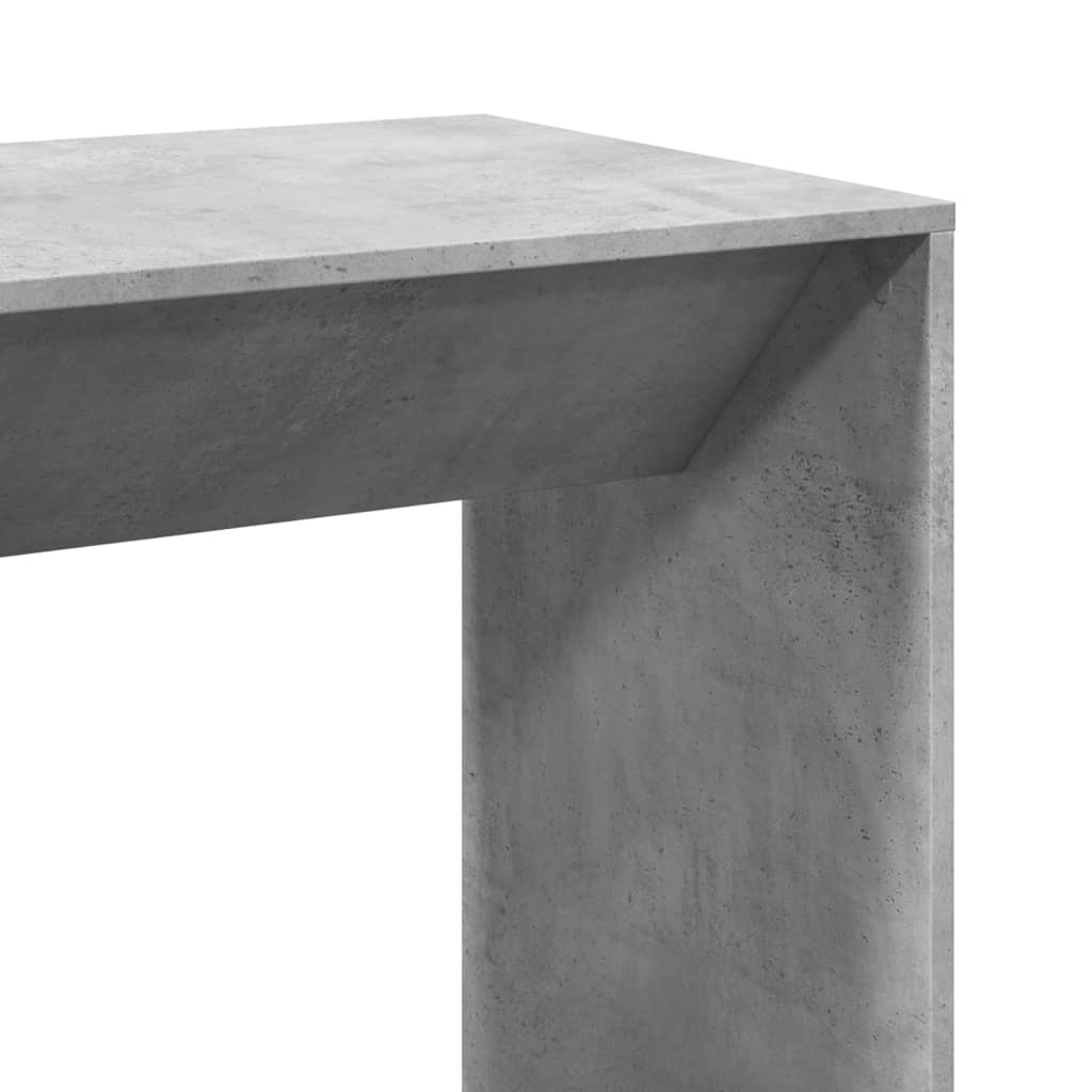 Bar Table Concrete Grey 102x50x103.5 cm Engineered Wood