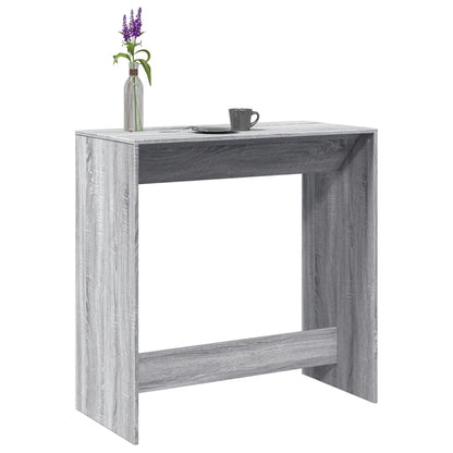 Bar Table Grey Sonoma 102x50x103.5 cm Engineered Wood