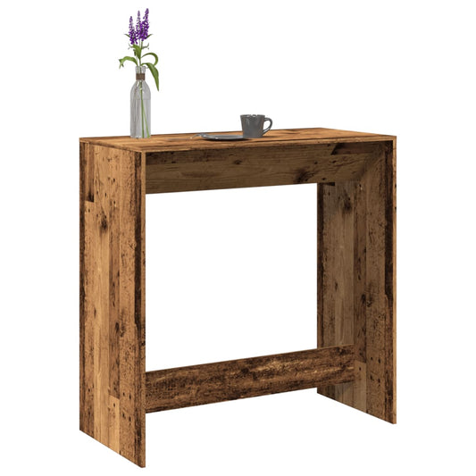Bar Table Old Wood 102x50x103,5 cm Engineered Wood