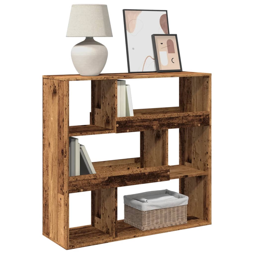 Book Cabinet/Room Divider Old Wood 100x33x94,5 cm