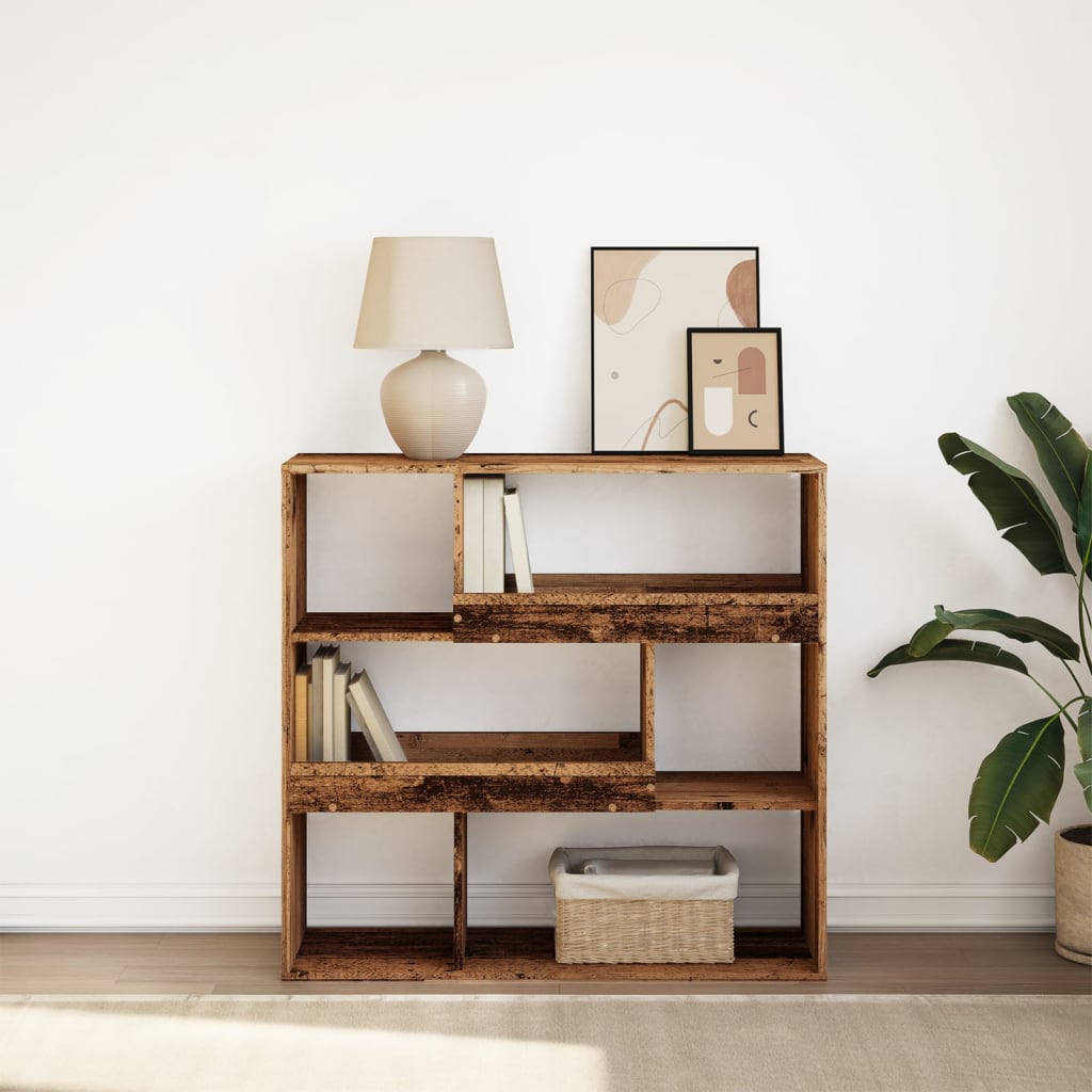 Book Cabinet/Room Divider Old Wood 100x33x94,5 cm
