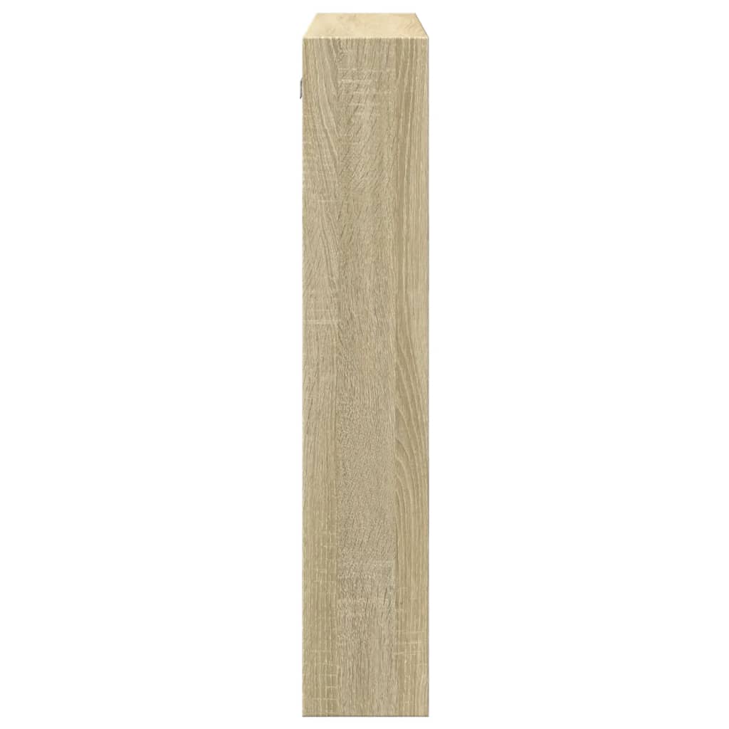 Wall Cabinet Sonoma Oak 80x15x80 cm Engineered Wood