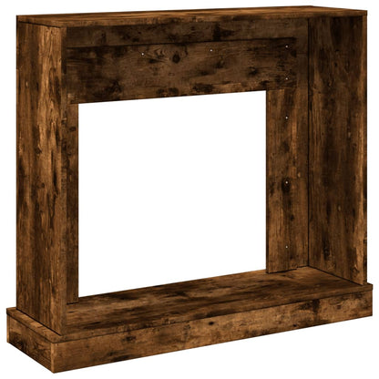 Fireplace Surround Smoked Oak 100x30x87.5 cm Engineered Wood