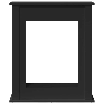 Fireplace Surround Black 75x20x87.5 cm Engineered Wood