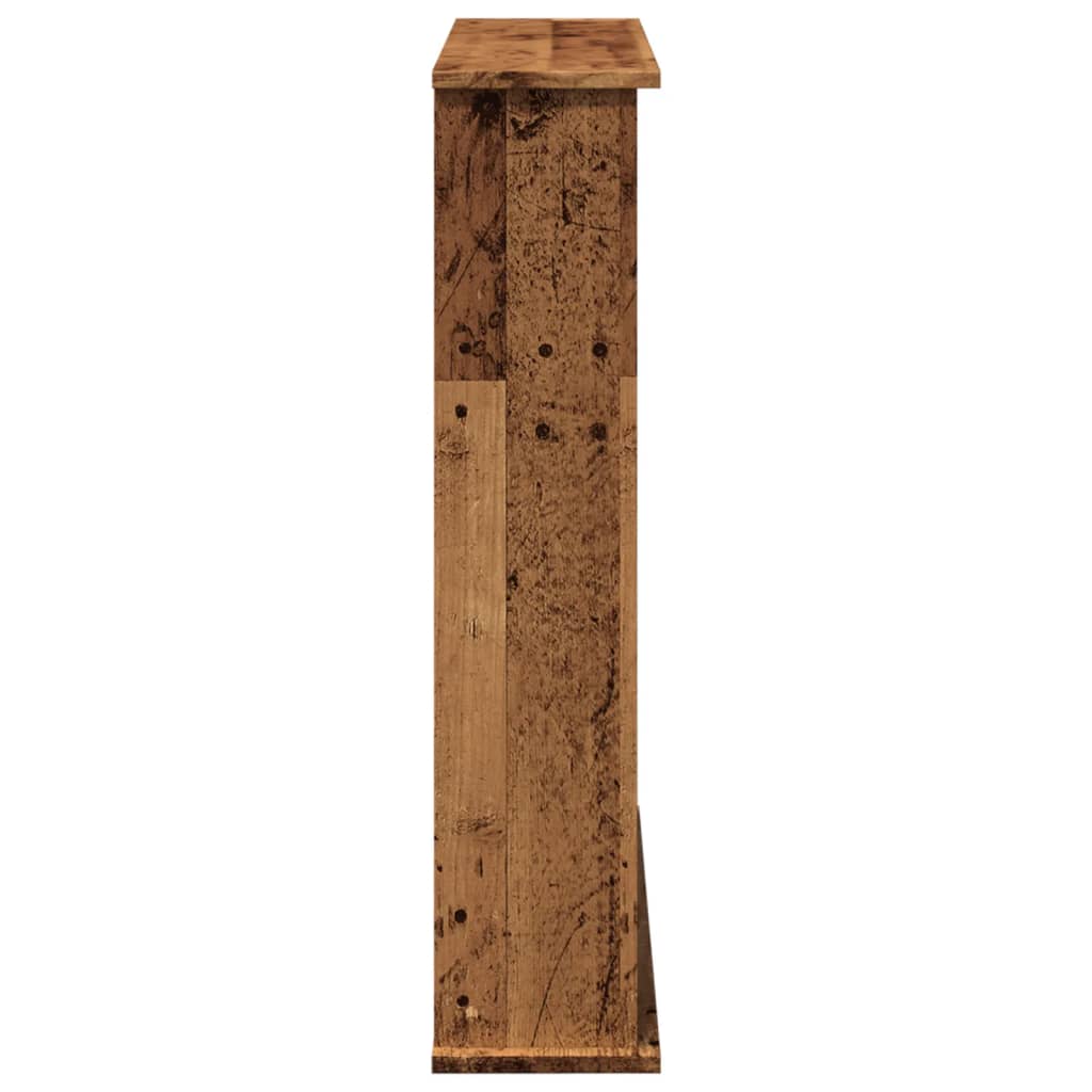 Fireplace Surround Old Wood 75x20x87.5 cm Engineered Wood