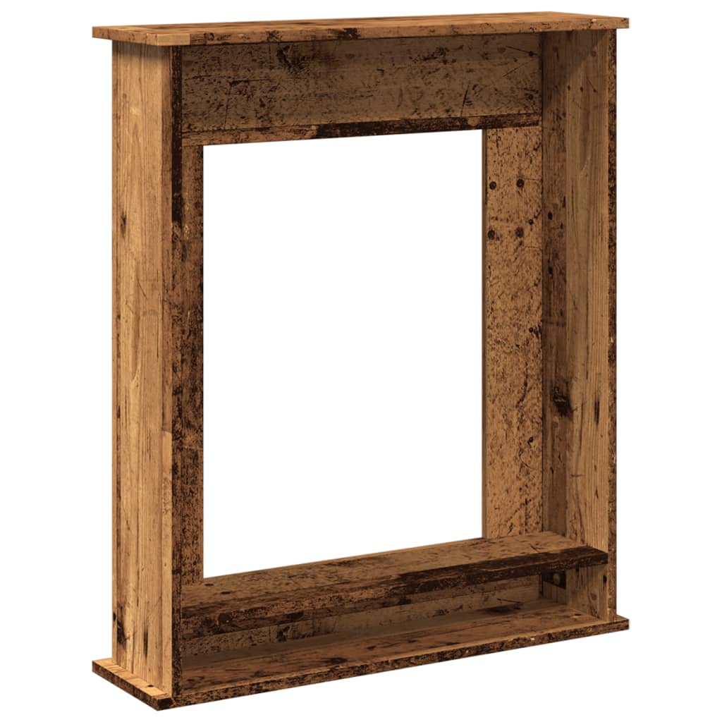 Fireplace Surround Old Wood 75x20x87.5 cm Engineered Wood