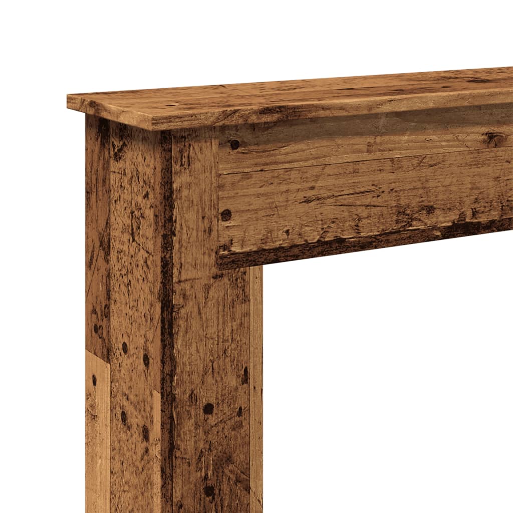 Fireplace Surround Old Wood 75x20x87.5 cm Engineered Wood