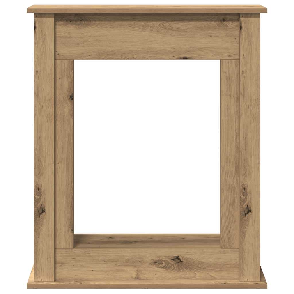 Fireplace Surround Artisan Oak 75x20x87.5 cm Engineered Wood