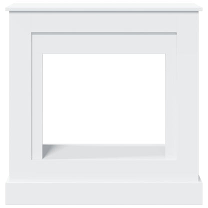 Fireplace Surround White 90x30x90 cm Engineered Wood