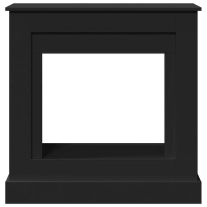 Fireplace Surround Black 90x30x90 cm Engineered Wood