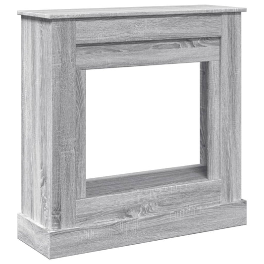 Fireplace Surround Grey Sonoma 90x30x90 cm Engineered Wood
