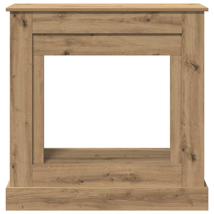 Fireplace Surround Artisan Oak 90x30x90 cm Engineered Wood