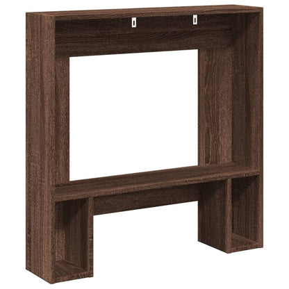 Fireplace Surround Brown Oak 81x18x82 cm Engineered Wood