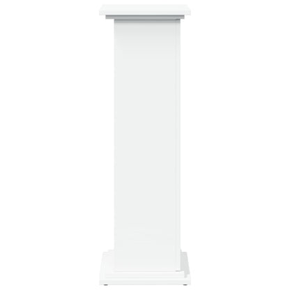 Display Stand with Storage White 31x30x90 cm Engineered Wood