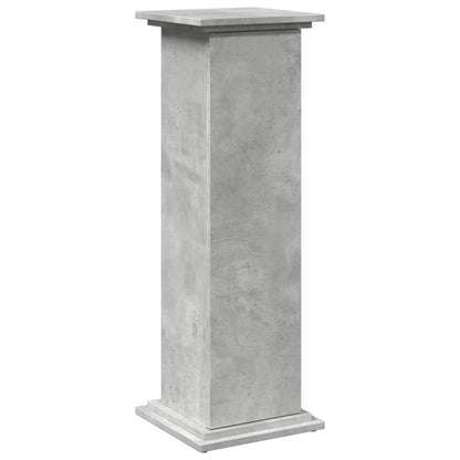 Display Stand with Storage Concrete Grey 31x30x90 cm Engineered Wood