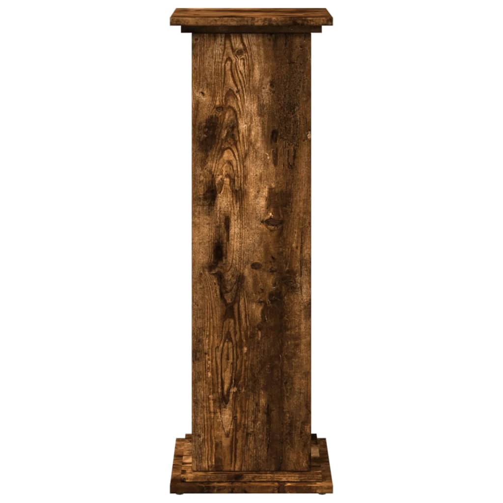 Display Stand with Storage Smoked Oak 31x30x90 cm Engineered Wood