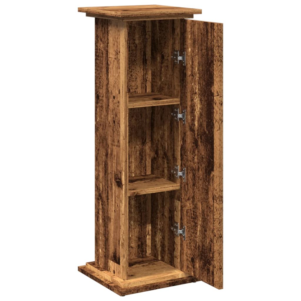 Display Stand with Storage Old Wood 31x30x90 cm Engineered Wood