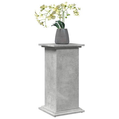 Display Stand with Storage Concrete Grey 31x30x60 cm Engineered Wood