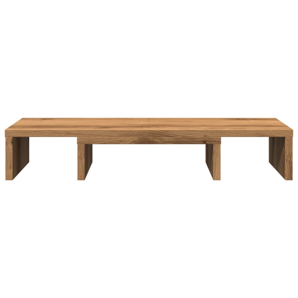 Monitor Stand Adjustable Artisan Oak 60x24x10.5 cm Engineered Wood