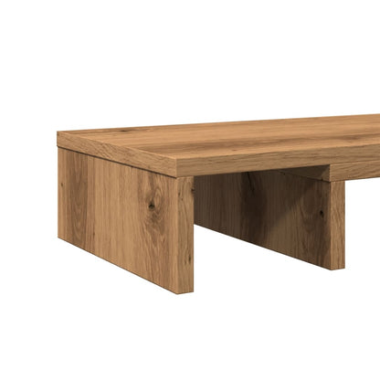 Monitor Stand Adjustable Artisan Oak 60x24x10.5 cm Engineered Wood