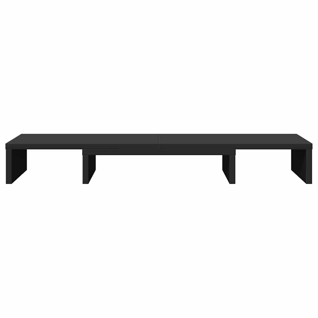 Monitor Stand Riser Adjustable Black 80x24x10.5 cm Engineered Wood