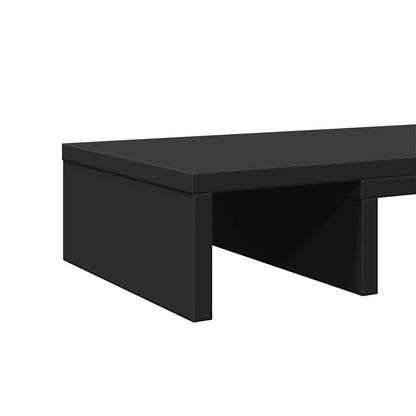 Monitor Stand Riser Adjustable Black 80x24x10.5 cm Engineered Wood