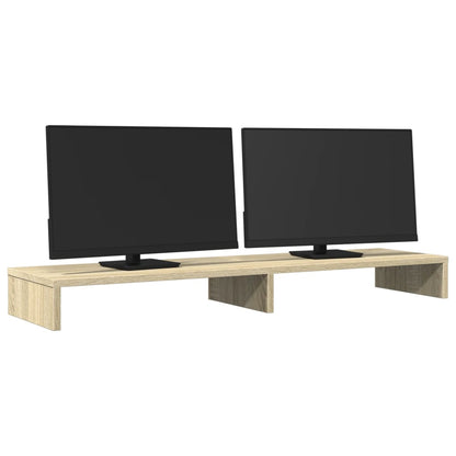 Monitor Stand Sonoma Oak 100x27x10 cm Engineered Wood