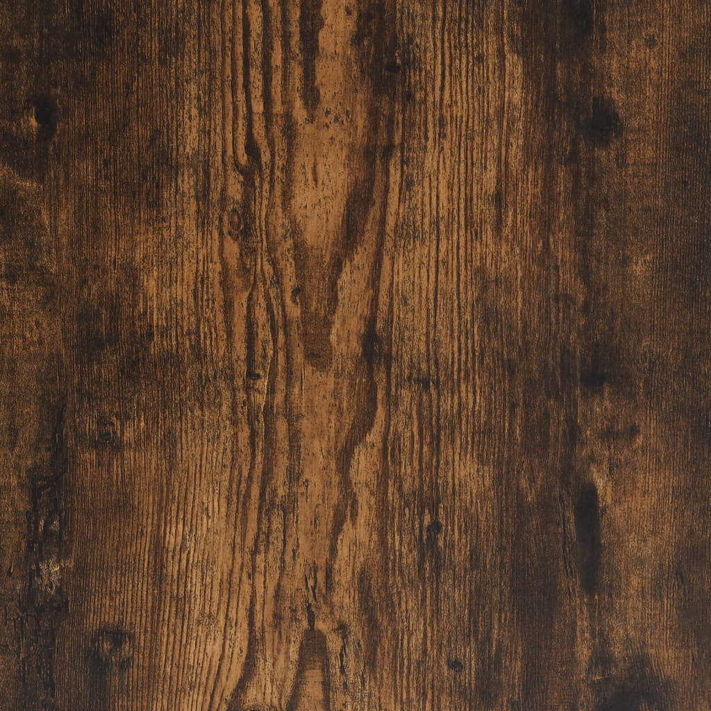 Monitor Stand with Drawers Smoked Oak 100x27x15 cm Engineered Wood