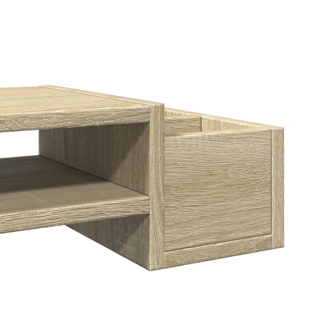 Monitor Stand with Storage Sonoma Oak 100x27x15 cm Engineered Wood