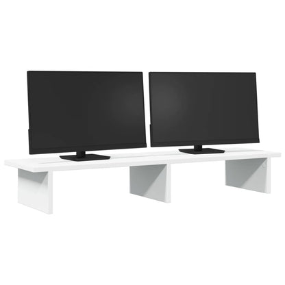 Monitor Stand White 100x27x15 cm Engineered Wood
