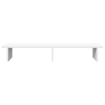 Monitor Stand White 100x27x15 cm Engineered Wood