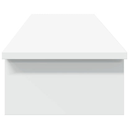 Monitor Stand White 100x27x15 cm Engineered Wood