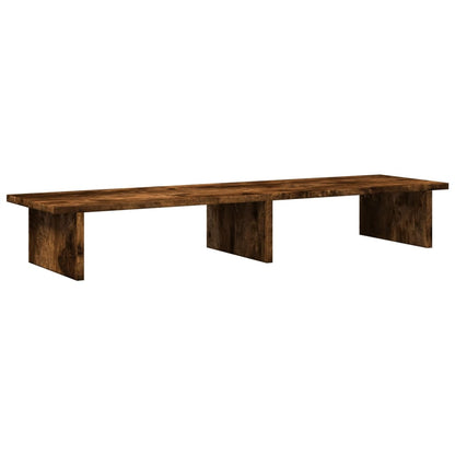 Monitor Stand Smoked Oak 100x27x15 cm Engineered Wood