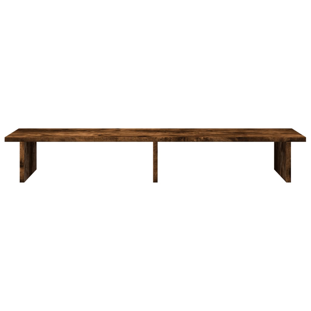 Monitor Stand Smoked Oak 100x27x15 cm Engineered Wood