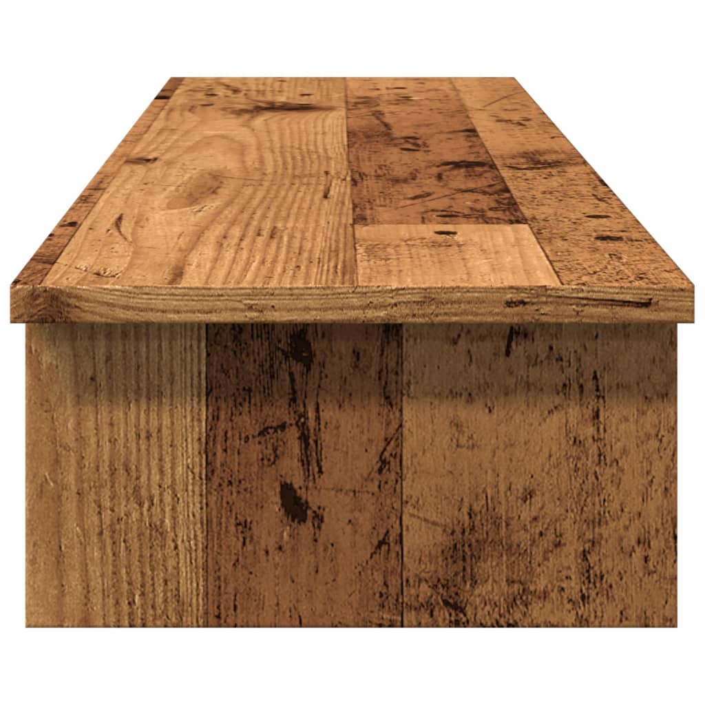 Monitor Stand Old Wood 100x27x15 cm Engineered Wood