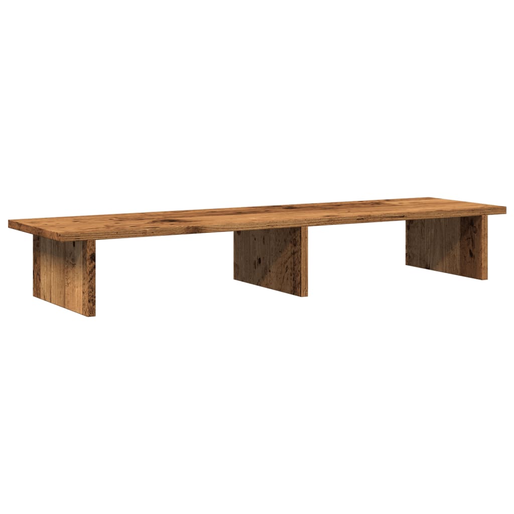 Monitor Stand Old Wood 100x27x15 cm Engineered Wood