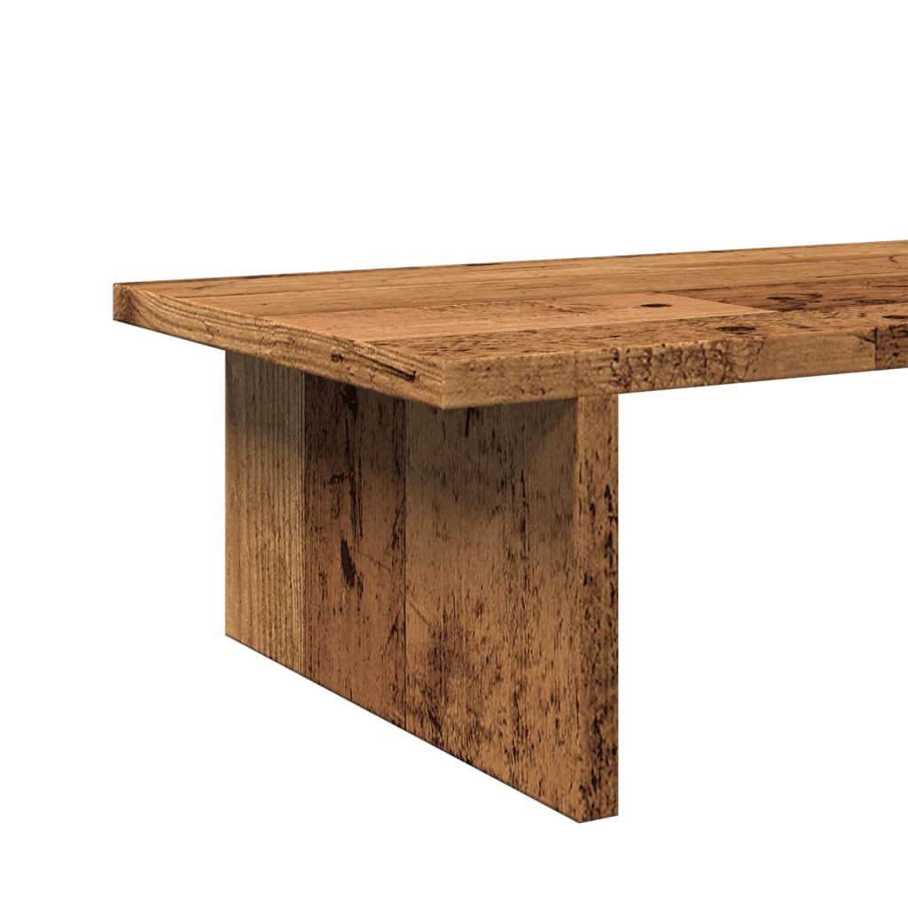 Monitor Stand Old Wood 100x27x15 cm Engineered Wood