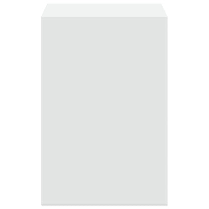 Monitor Stand with Desk Organiser White Engineered Wood