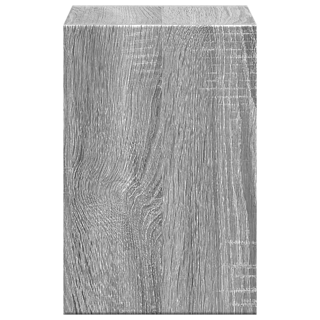 Monitor Stand with Desk Organiser Grey Sonoma Engineered Wood