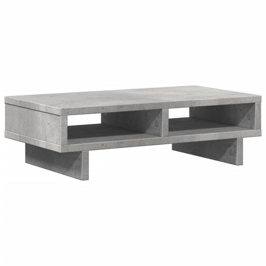 Monitor Stand Concrete Grey 50x27x15 cm Engineered Wood