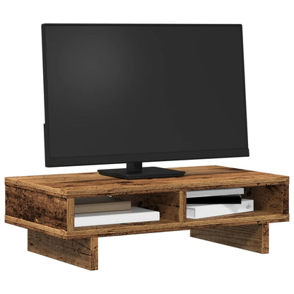 Monitor Stand Old Wood 50x27x15 cm Engineered Wood