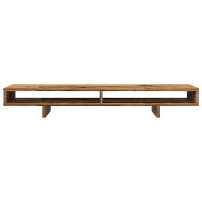 Monitor Stand Old Wood 100x27x15 cm Engineered Wood