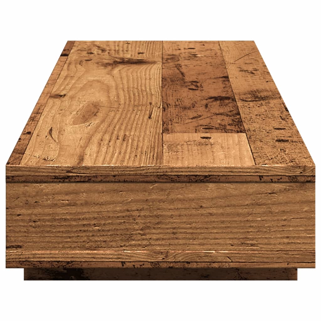 Monitor Stand Old Wood 100x27x15 cm Engineered Wood