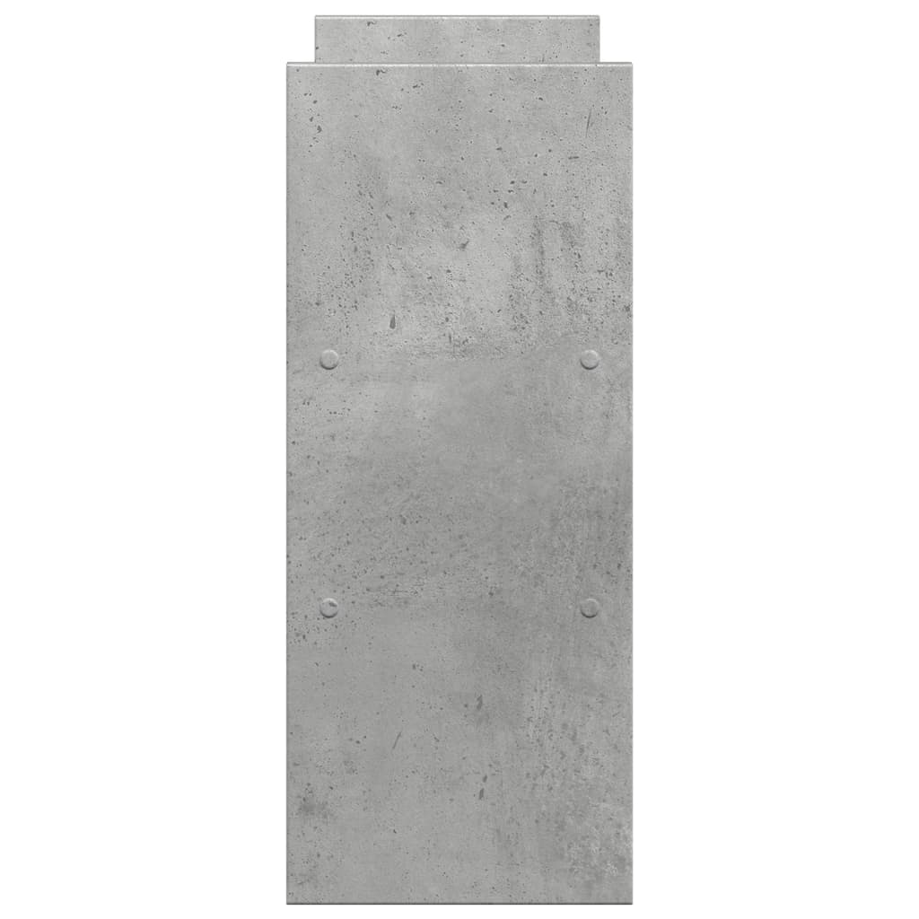 Desk Organiser Adjustable Concrete Grey 40x17x41 cm Engineered Wood