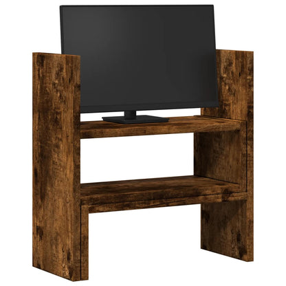 Desk Organiser Adjustable Smoked Oak 40x17x41 cm Engineered Wood