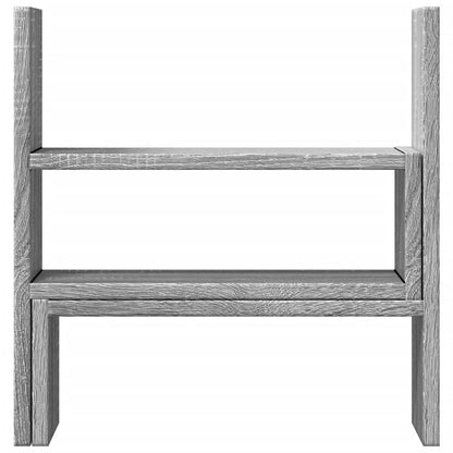 Desk Organiser Adjustable Grey Sonoma 40x17x41 cm Engineered Wood